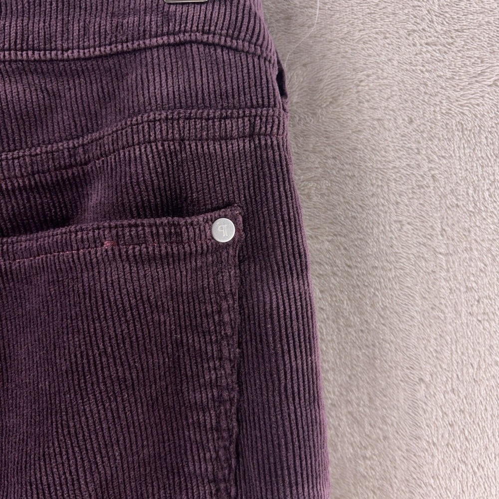 Pilcro Flare Corduroy Pants Womens Size 25x29 Purple Retro Boho Stretch - Picture 7 of 9